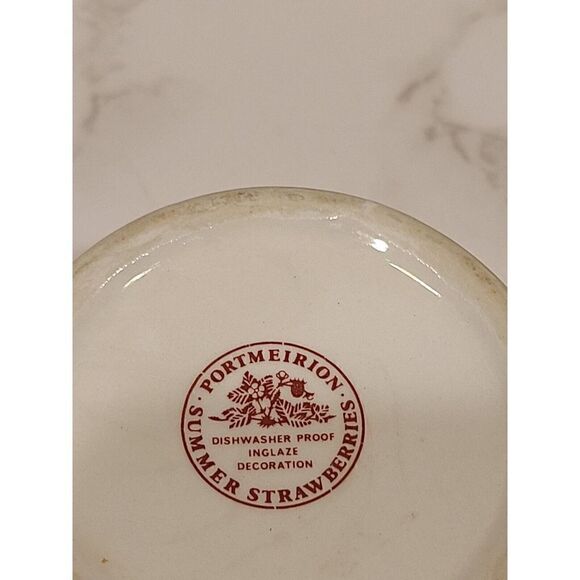 Portmeirion 'Summer STRAWBERRIES' Ramekin/Bowls Stackable Set of 3 England EUC - Picture 12 of 13